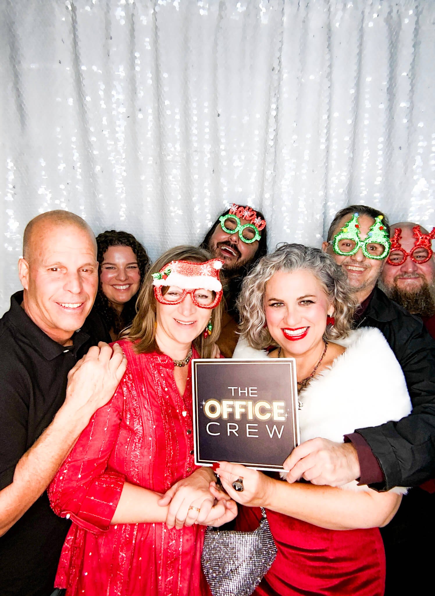 Holiday party portrait