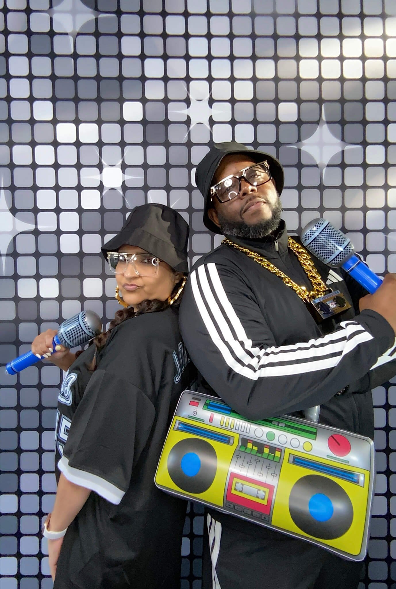 Eighties themed graduation celebration