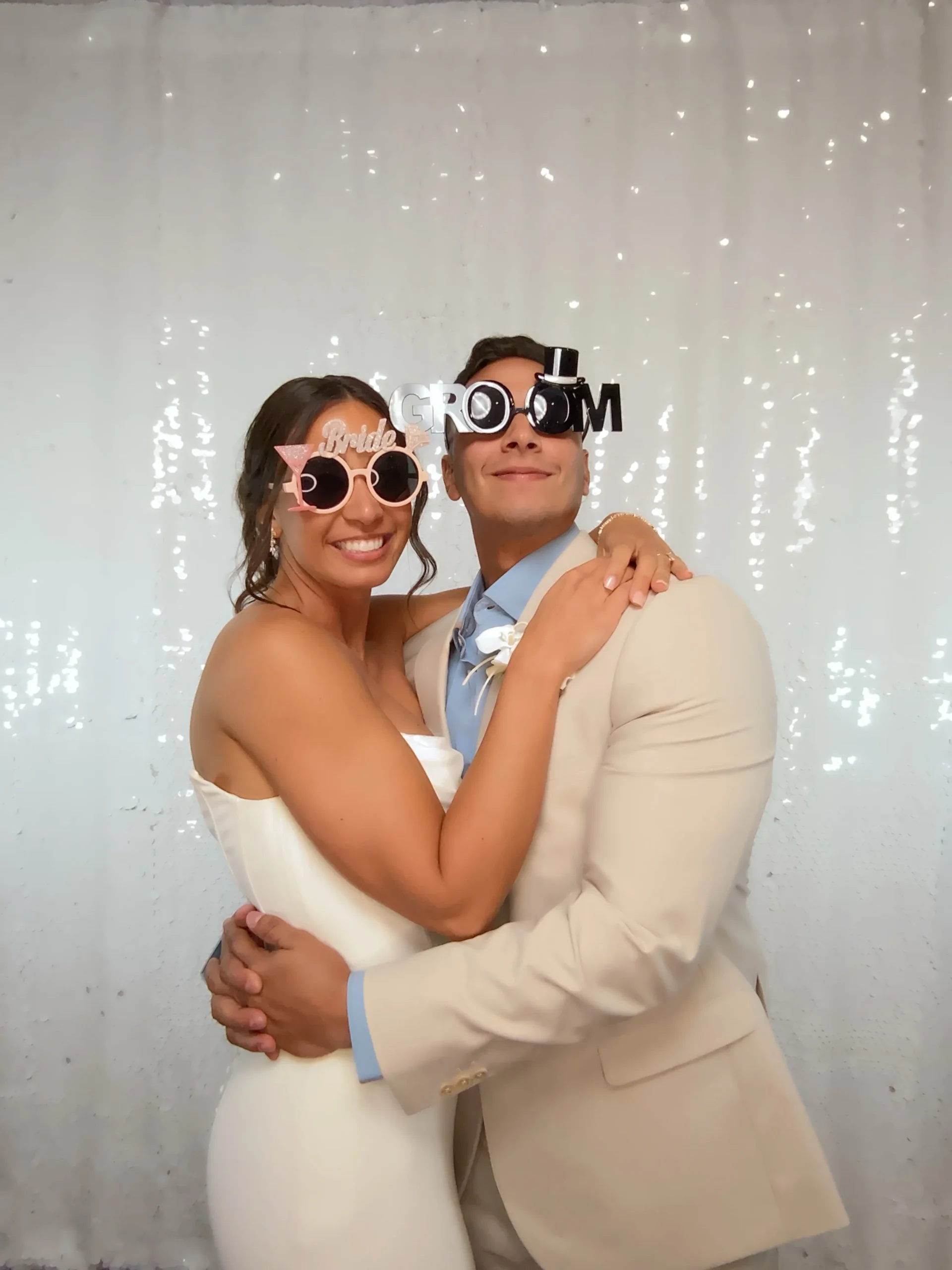 Elegant wedding photo booth experience Tampa Bay
