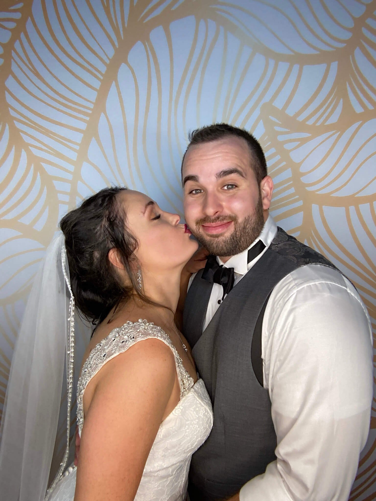 Wedding couple celebration moment